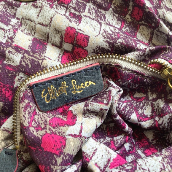 ELLIOT LUCCA NAVY BLUE CROCHET SHOULDER BAG - Picture 14 of 16